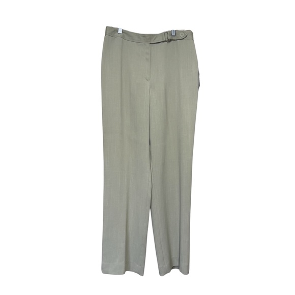 Jones NY Light Sage Green Blazer PantSuit 2Pc Set Sz 12 NWT High Waist Loose Fit - Picture 4 of 16